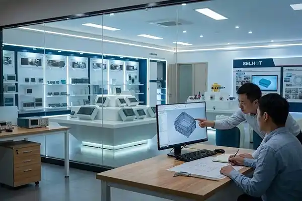 SELHOT injection molding workshop for ABS and PC enclosures