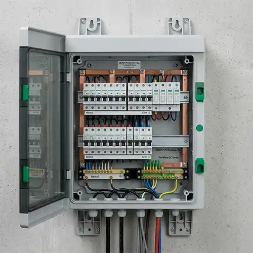 SELHOT ODM mounting — wall-mount distribution box DIN-rail panel socket surface isolator