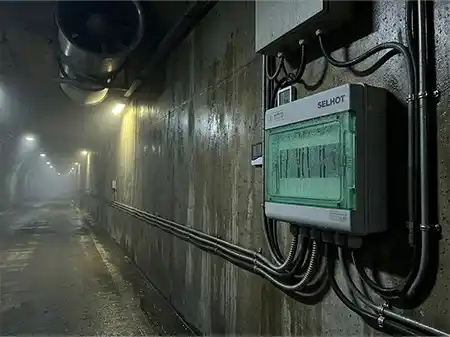 SELHOT SHK waterproof junction boxes in tunnel and underground systems